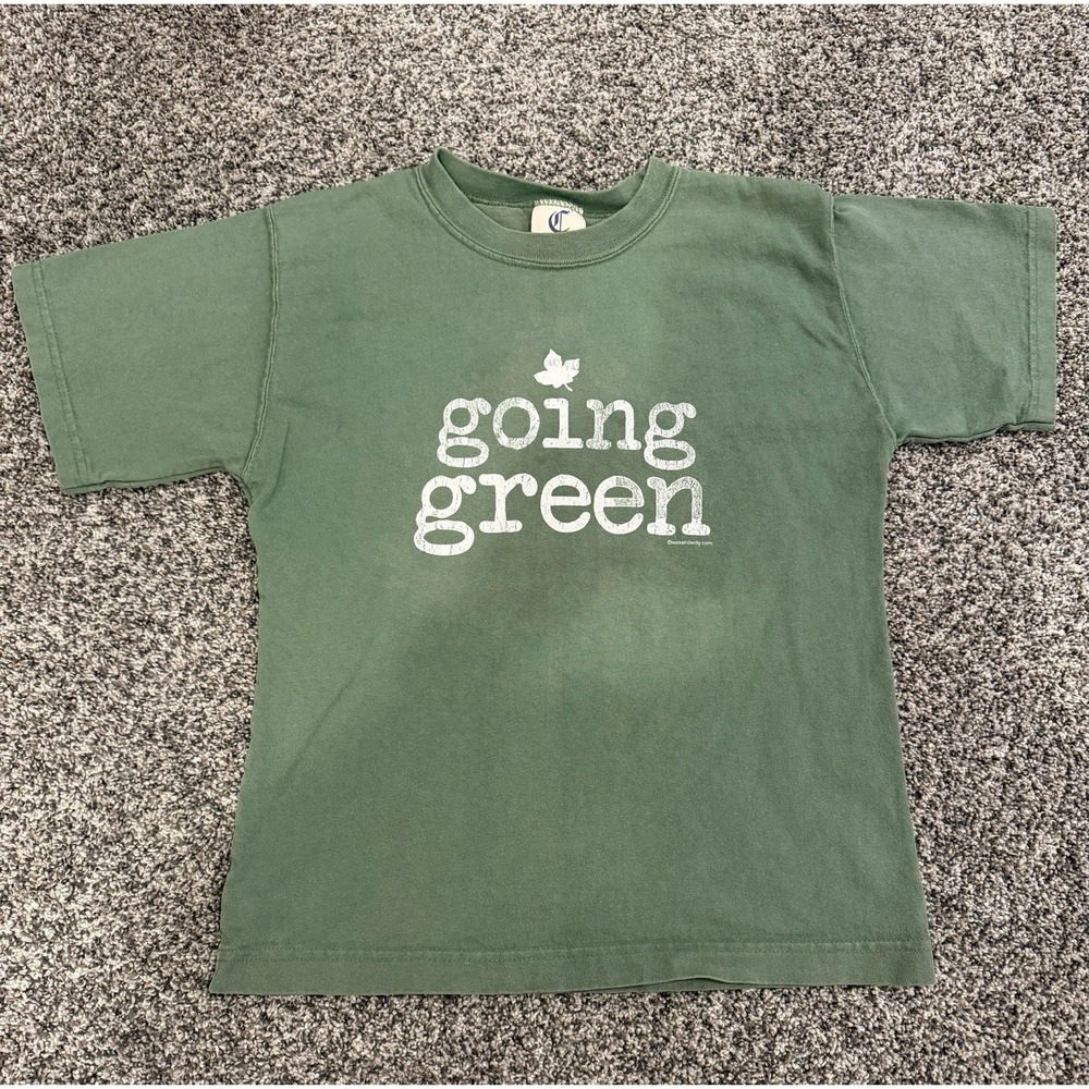Wes And Willy "Going Green" T-shirt Youth Size 7 Made In The USA
